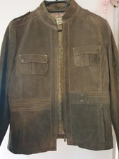Damen lederjacke schlamm - lederjacke,,