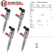 4x 0445110339 Bosch Injektor