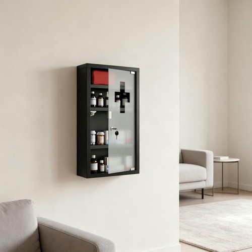 Wandmontierter medizinschrank - wandmontierter,
