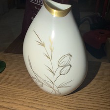 Vase 50er Rhenania beige Gold