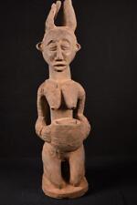 21494 Eine authentische afrikanische Yoruba Statue mit Opferschale Nigeria