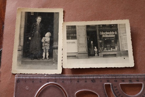 Zwei alte fotos - alte, frau