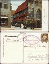 Nürnberg Gaststätte Bratwurstglöcklein 1906  Ludwigshafen (Ankunftsstempel)