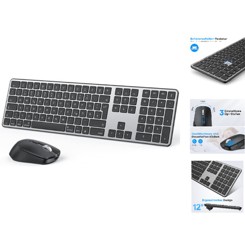Tastatur und maus set kabellos - und,