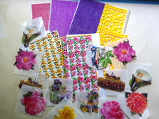 Nr. 34C  - Kerzenkunst - basteln - 20 Teile Verzierwachs  Wachsornamente