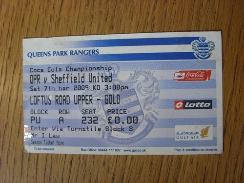 2009 ticket queens - 07.03.2009,
