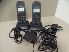 Schnurloses Telefon AEG D85 Twin mit  digitalem Anrufbeantworter