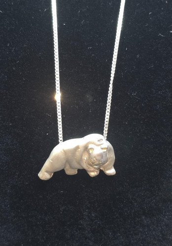 Bären collier 925er silber - bären,
