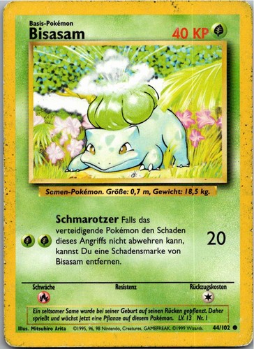 Pokémon bisasam 102 base - pokémon,