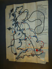 100% ORIGINAL Landkarte 10.SS Germania WW 2 England in Zublin Holland 1940-105cm