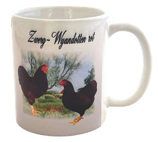 Kaffeetasse Tasse Hühner  Zwerg Wyandotten rot  T13