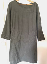 NEU   Damen   Feincordkleid    Grau  mit Rippmuster    Gr. 4 XL