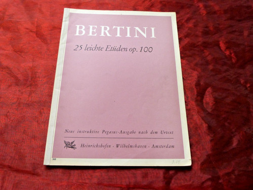 Bertini leichte etüden op - bertini,