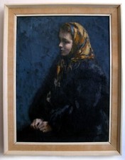 Wilhelm Rudolph. Öl auf Leinwand, um 1946-50. Dresden, Krieg, DDR-Kunst