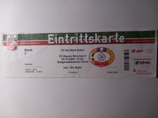 Ticket /Eintrittskarte 3. Liga