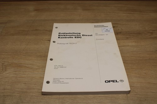 Opel frontera prüfanleitung - opel,