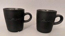 2x AMG Espressotassen Kahla schwarz matt Mercedes Benz Porzellan Set