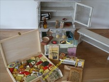 Konvolut Lebensmittel, Waage, Kasse ..., für Puppenstuben - Kaufladen, 4D256-5