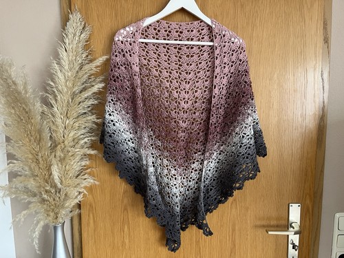 Poncho dreiecks schal - poncho,
