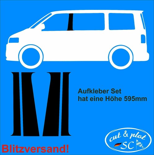Aufkleber set säulen - set, b-säulen