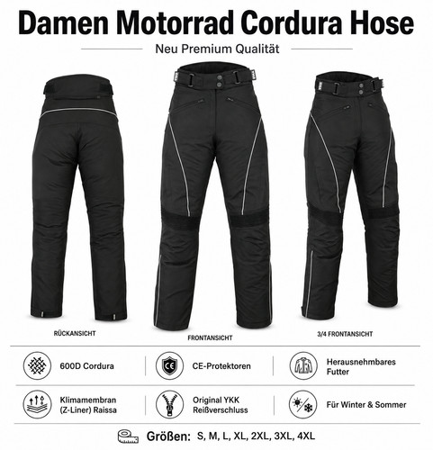 Neu damen motorradhose - damen,