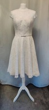 KURZES BRAUTKLEID - NEU - ISABEL DE MESTRE - Gr. 38 - ivory - Neupreis 490 €