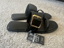 Massimo Dutti Sandale schwarz