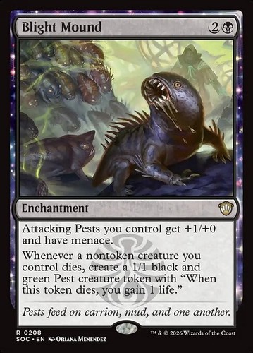 Mtg blight mound commander - blight,