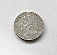 BRD: 5 DM 1964  "JOHANN GOTTLIEB FICHTE", J. 393, fast stempelglanz