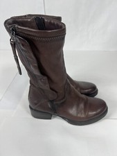 BATA Boots 36 7 Zip Snap