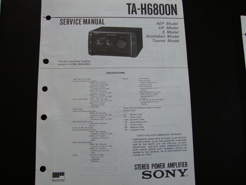 Original service manual - service,
