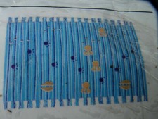 NEU impressionen IKEA Teppich Tassa Spar blau Stickerei Spielteppich 100x170