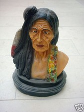 Figur Indianer Büste Indianerfigur Indianerbüste Höhe 38cm