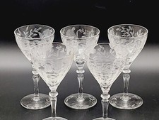 Antik 5x Jugendstil Glas