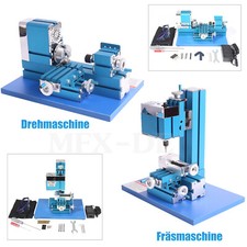 Mini Metall Drehmaschine Metall Fräsmaschine Tischdrehbank DIY Holzbearbeitung