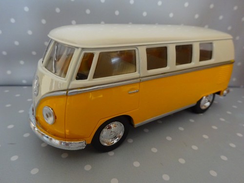 Bus oldtimer gelb weiss - vw,