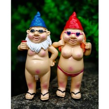 Skurrile Deko Gartenzwerg Paar