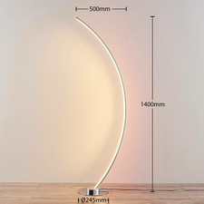 Lindby LED-Stehlampe Amaro Stehleuchte Lampe Wohnzimmerlampe Leuchte RGBW chrom