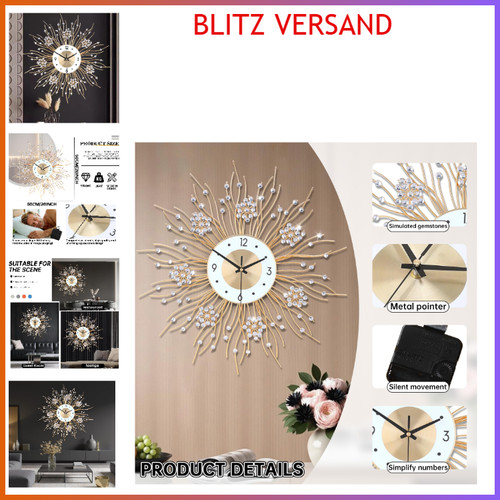 Sonnenblume wanduhr stille - wanduhr,,