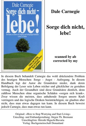 Dale carnegie sorge - carnegie,, dich