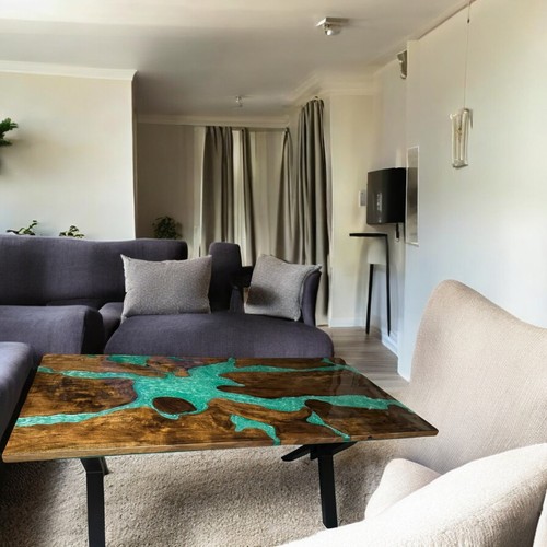 Epoxidharz esstisch live edge - live,