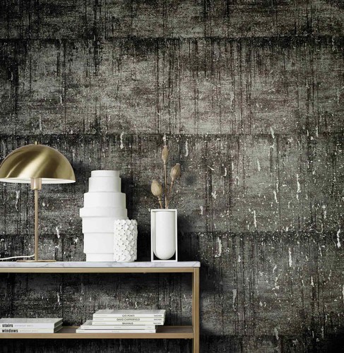 Vliestapete kork patina loft - vliestapete,