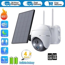 2K Überwachungskamera aussen solar, WLAN Kamera Outdoor 355°/140° Pan Tilt