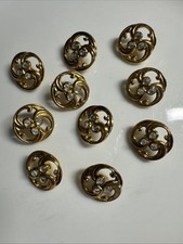 10 Premium Schmuckknopf Jacke