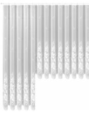 Vorhang Gardine weiß 245 x 300 cm durchscheinend floral Deko Store Wismar WB