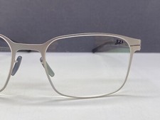 ic Berlin Brille Herren Eckig  Grau Silber Hugo Matt NP:499€