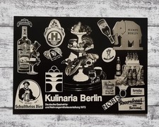 1972 Kulinaria Berlin Schultheiss Bier Asbach Stonsdorfer Briefmarke Ganzsache