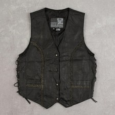 Vintage Lederweste Weste Jacke