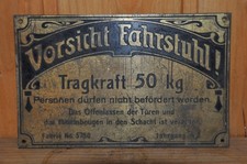 Altes Blechschild/Messing