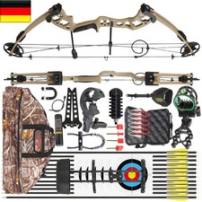 Bogenschießen Compoundbogen Set Sportbogen 30-55lbs Einstellbar Erwachsene Jagd